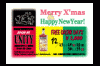 BAR UNITYのクリスマス・年末年始営業を知らせる過去のチラシ