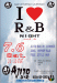 AJITO BAR「I LOVE R&B NIGHT vol.6」7月6日の青いポスター